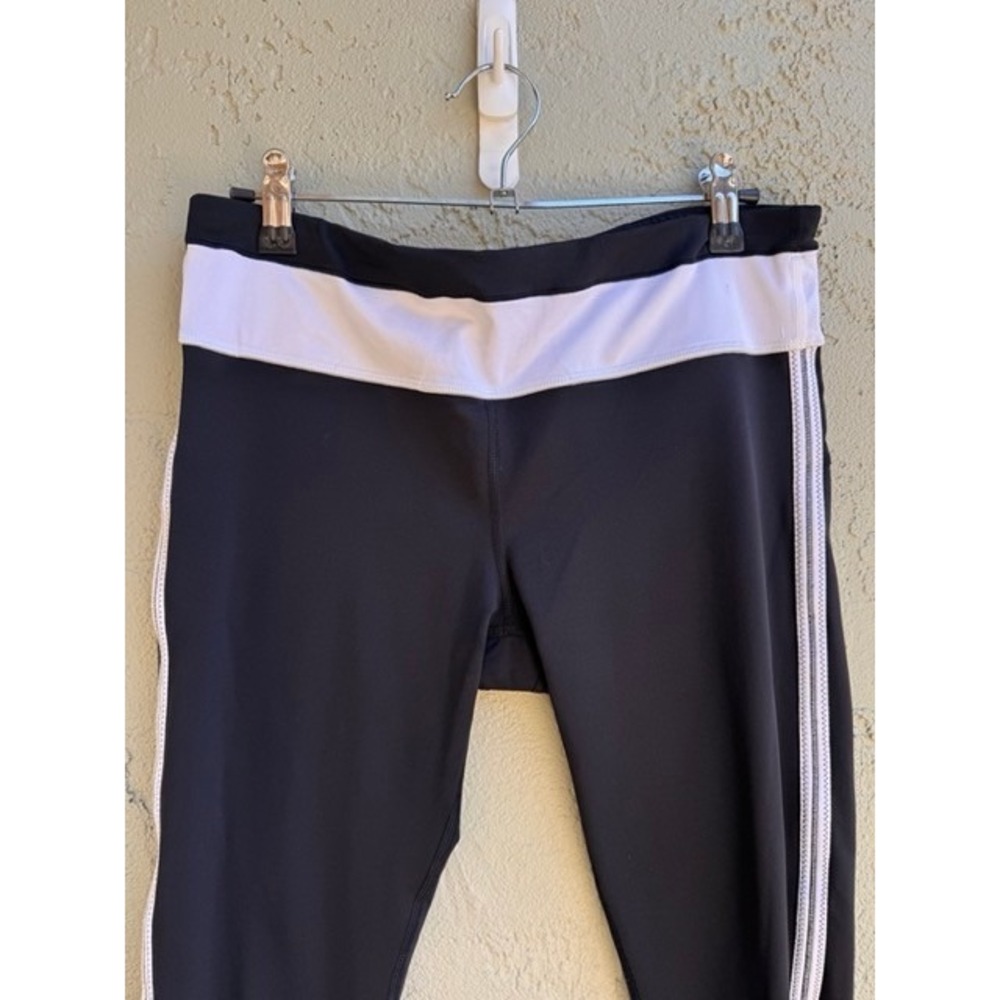 Lululemon Run Inspire Tight II Black White Stripe Leggings Pants SZ 8 Athleisure - Picture 3 of 8